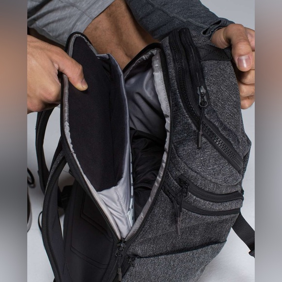 gym backpack lululemon Lululemon All Access Pack Black Tricot Backpack Gym Bag